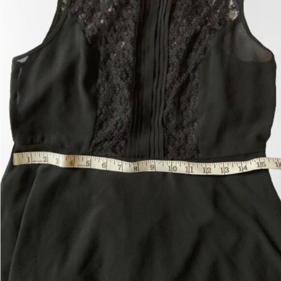 Forever 21 Little Black Lace and Chiffon Dress - Picture 7 of 9